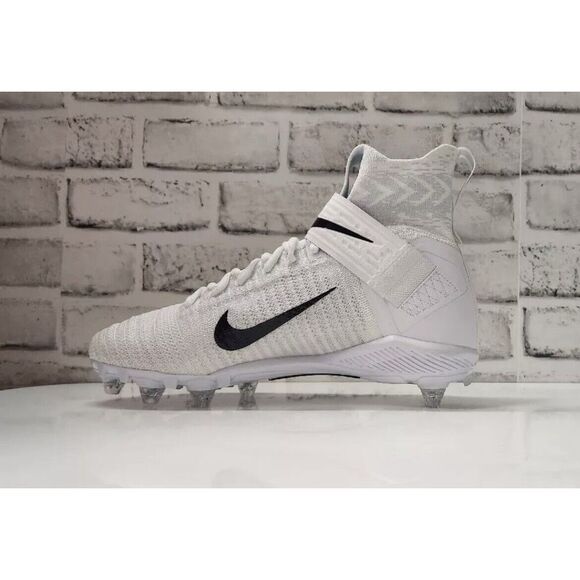 Nike Alpha Menace Elite 2 Detachable Football cleats White Black Mens Size 15